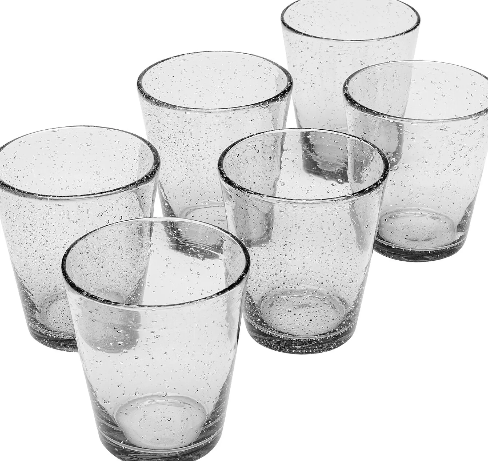 Clearance Glazen-Set Bubble Helder (6 Stuks) Drinkglazen