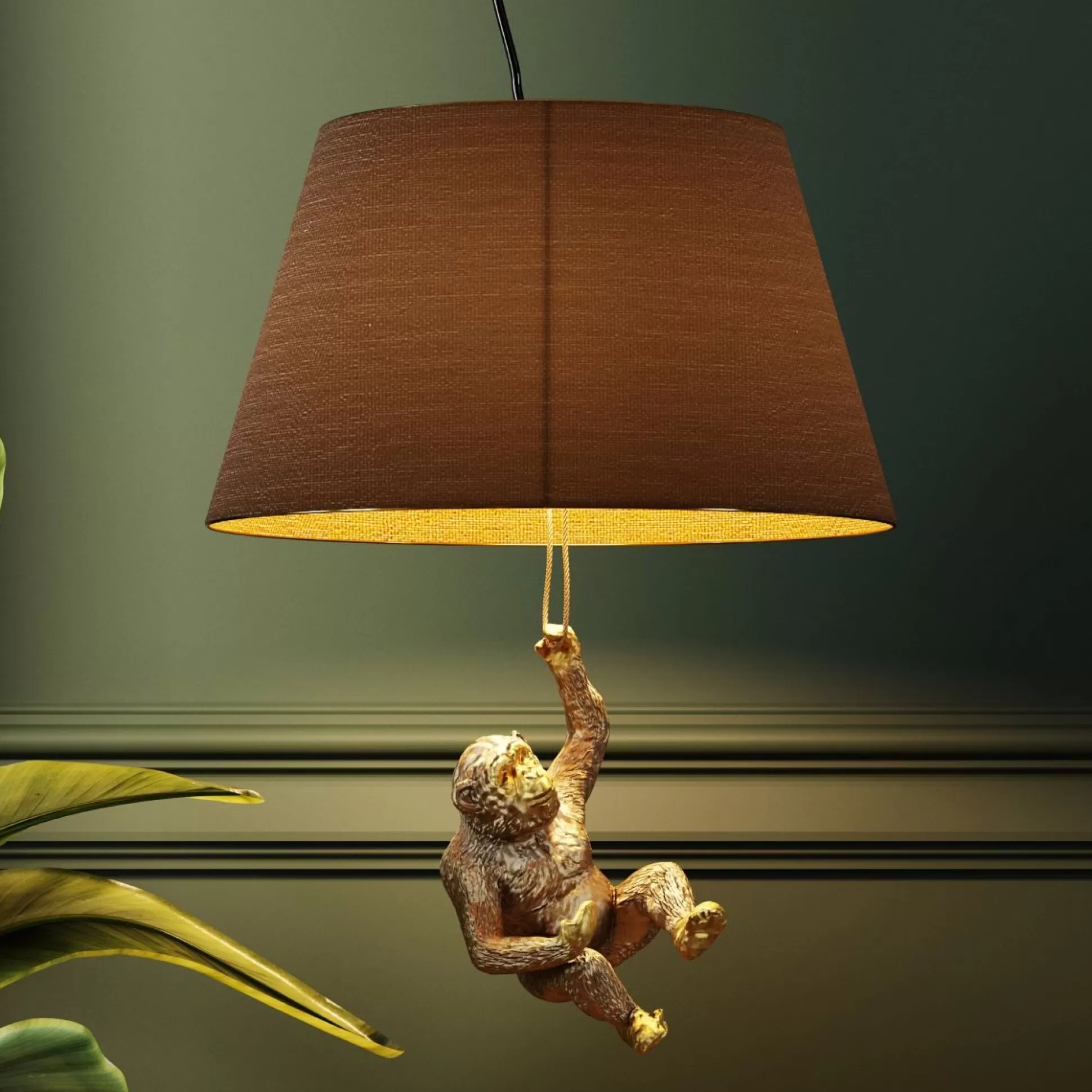 Best Sale Hanglamp Animal Swinging Baby Ape Hanglampen