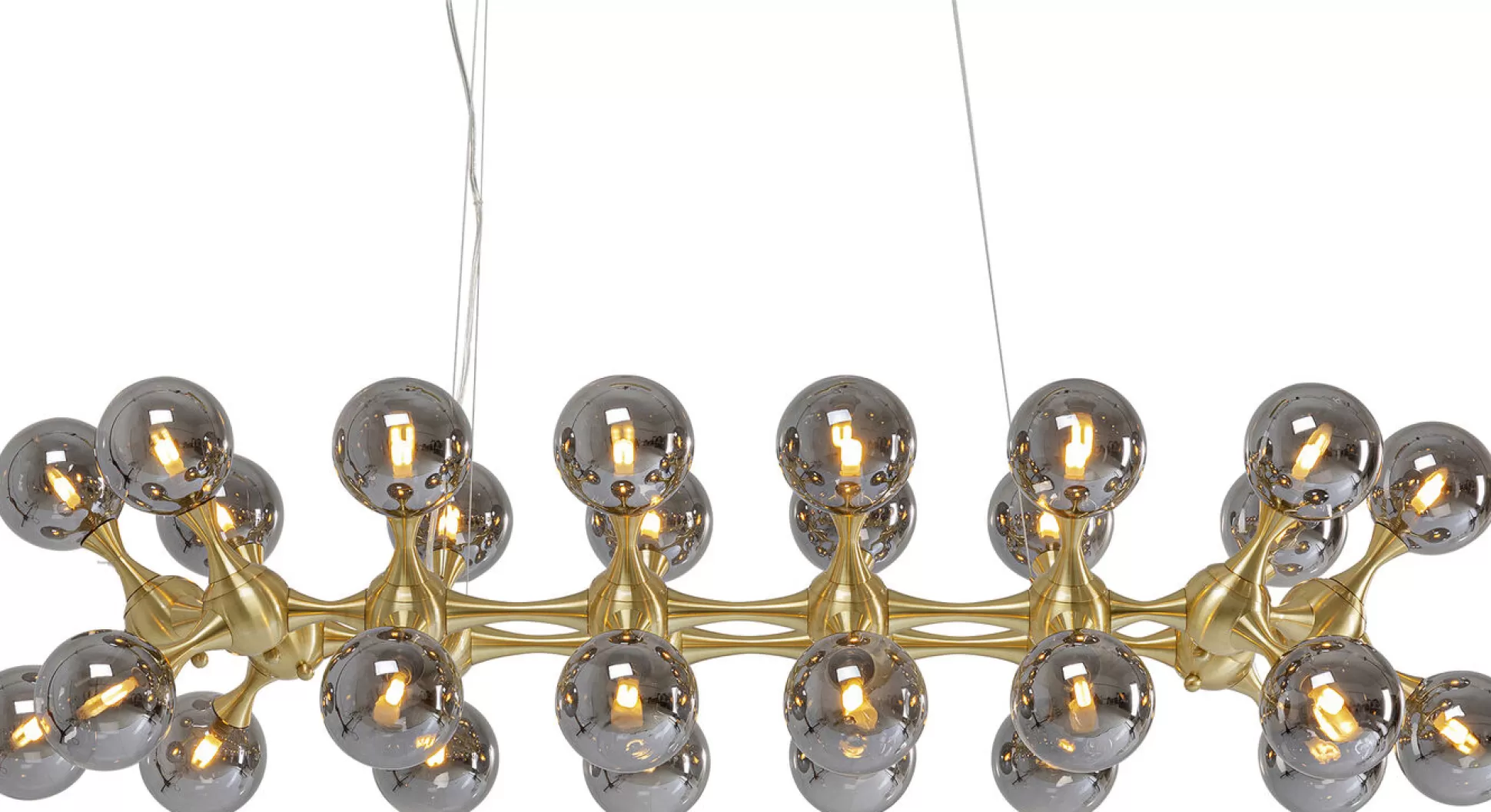 Discount Hanglamp Atomic Balls Brass 140Cm Hanglampen