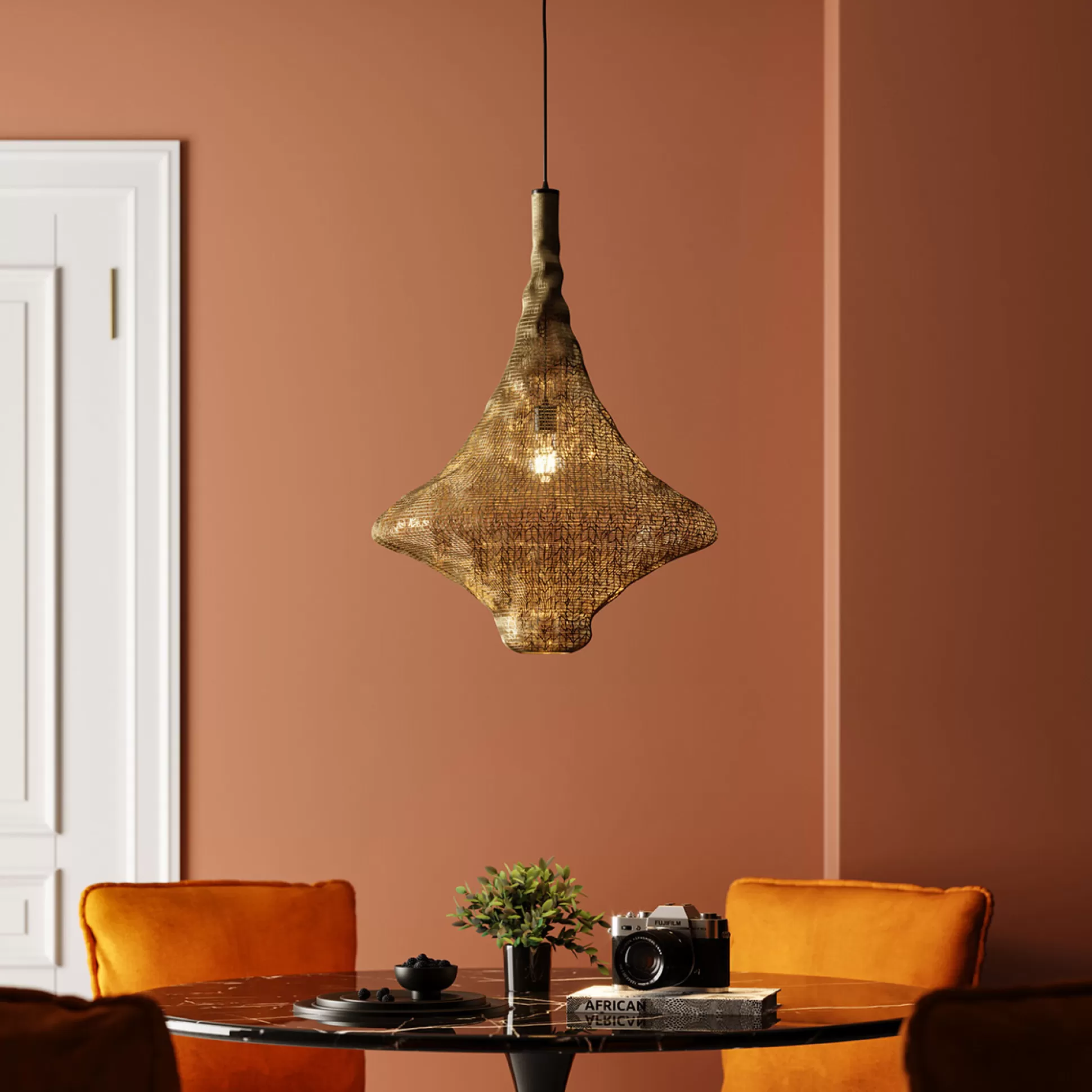 Clearance Hanglamp Cocoon Gold O51Cm Hanglampen