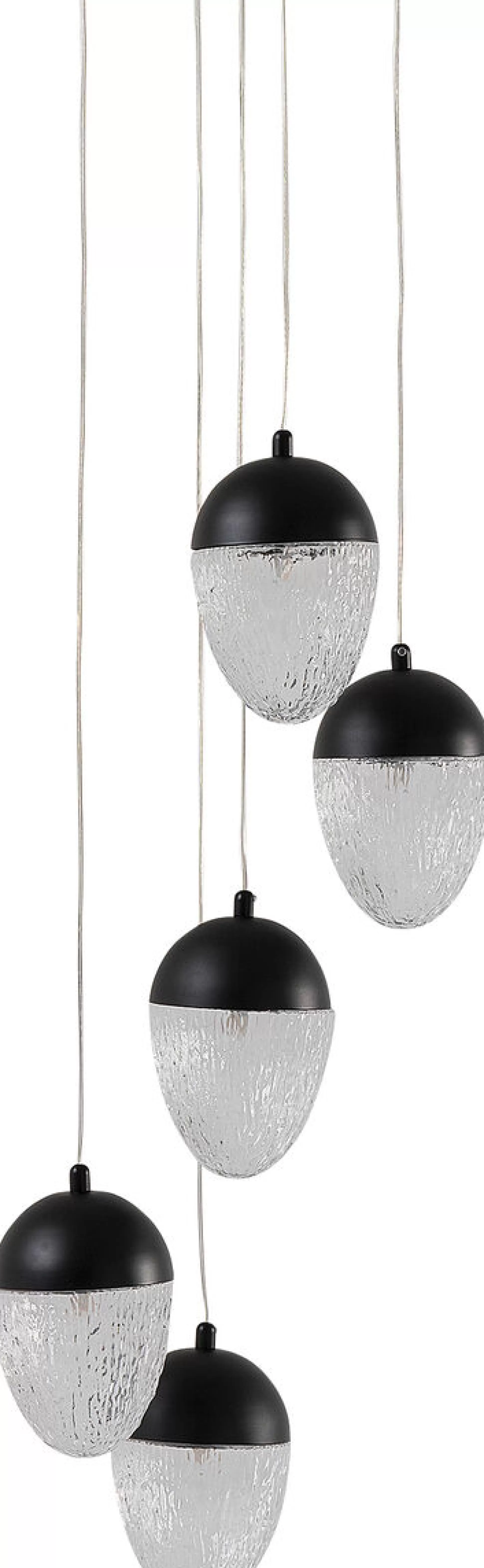 Flash Sale Hanglamp Frozen 5 Black Matt O35Cm Hanglampen