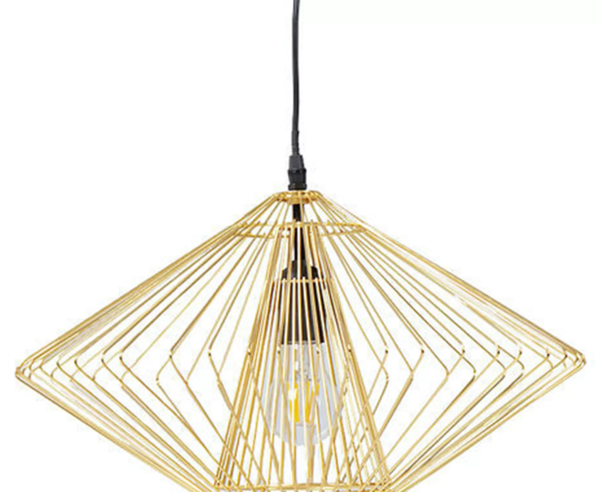 Shop Hanglamp Modo Wire Rond Goud Hanglampen