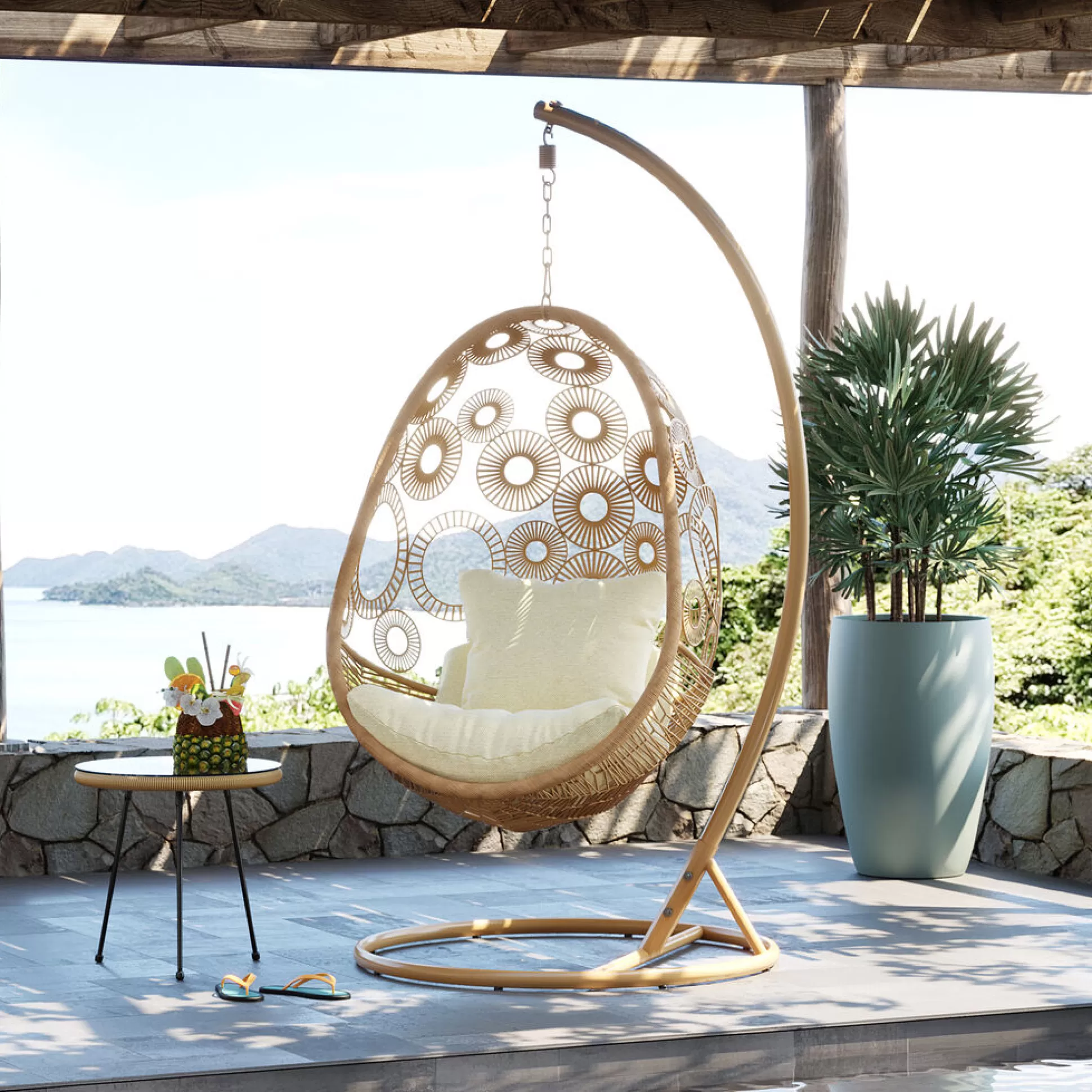 Best Hangstoel Ibiza Nature Fauteuils