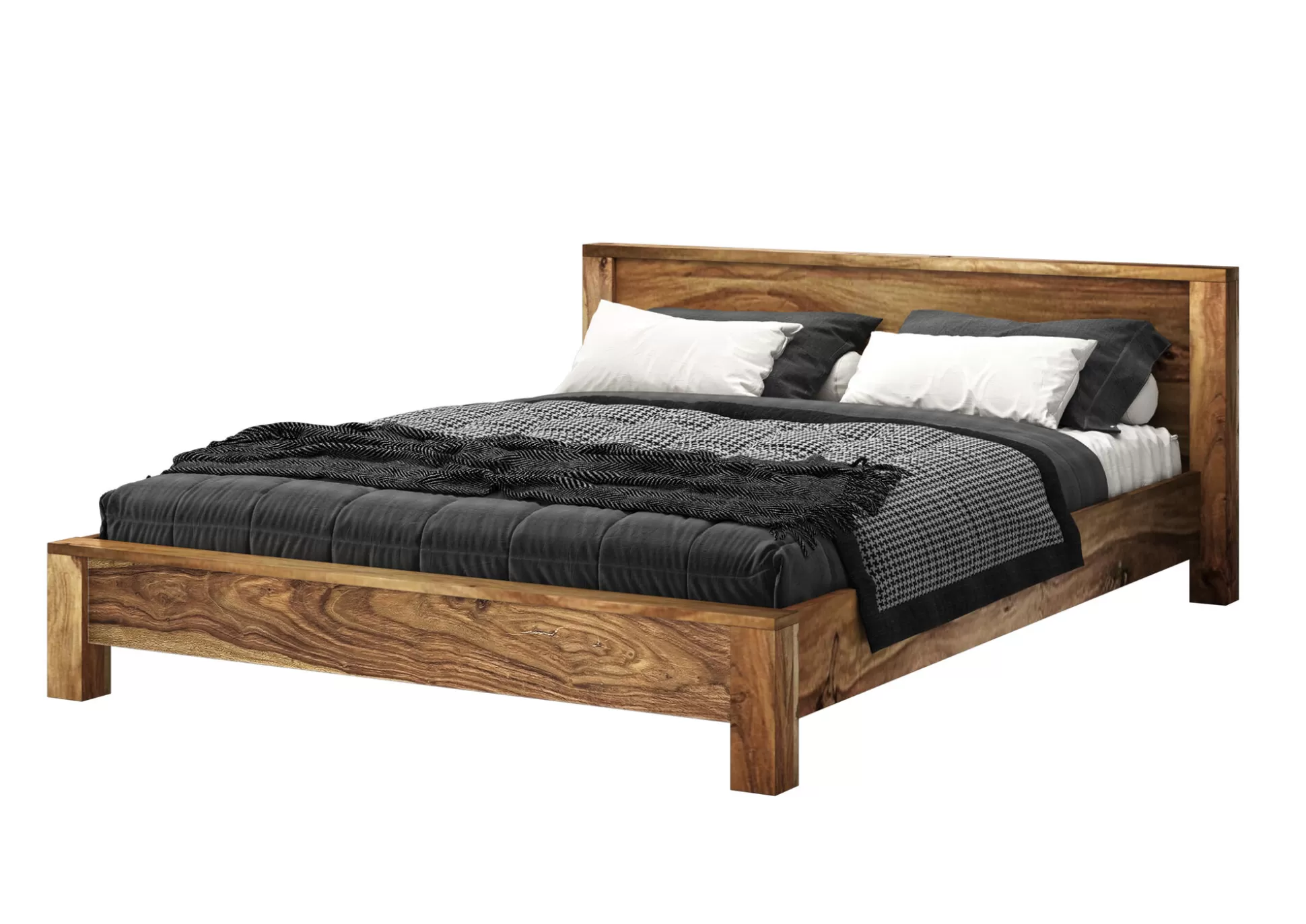 Flash Sale Houten Bed Authentico 160X200Cm Bedden