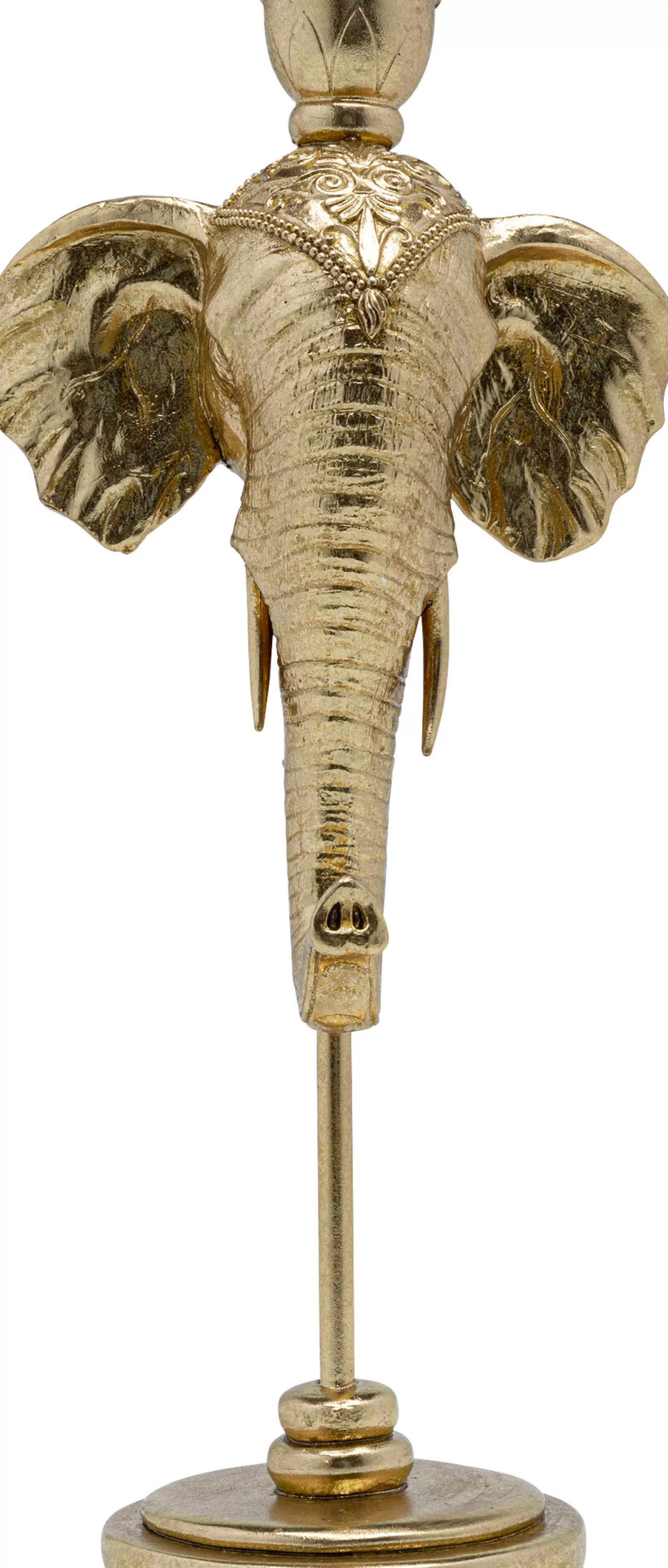 Store Kandelaar Elephant Head Gold 36Cm Kandelaars