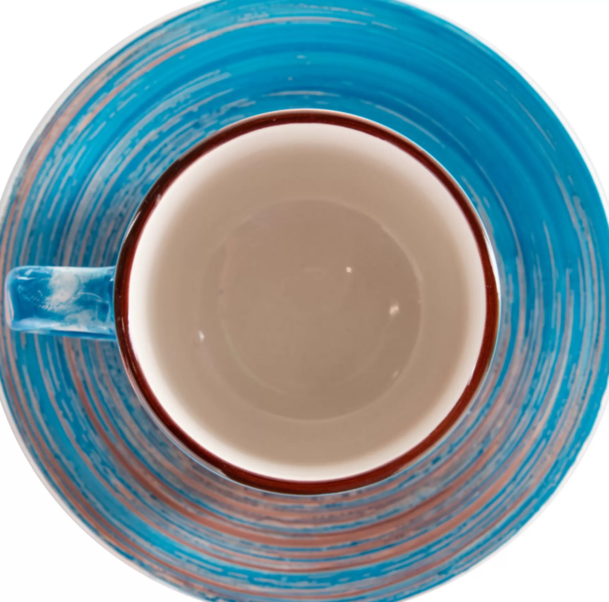 Cheap Koffiekopje Swirl Blauw (2-Delig) Kop & Schotels