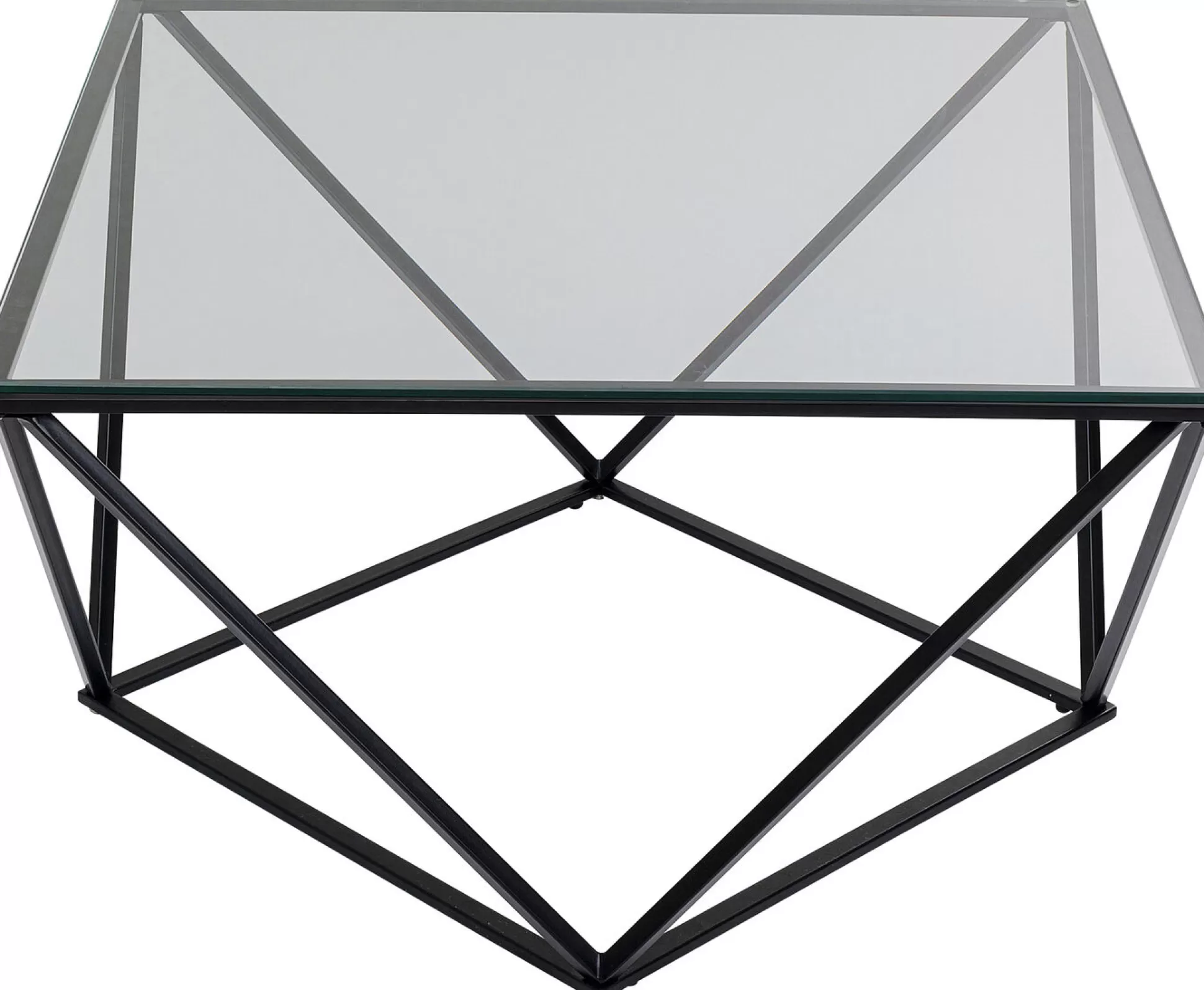 Best Sale Salontafel Cristallo Zwart 80X80Cm Salontafels