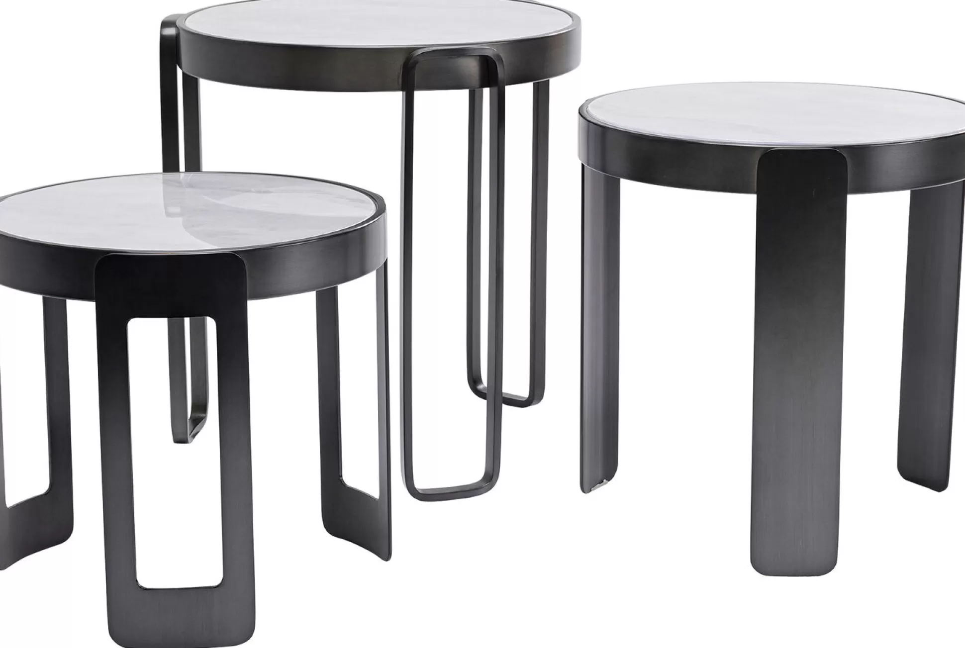 Outlet Salontafel Perelli Black (Set Van 3) Salontafels