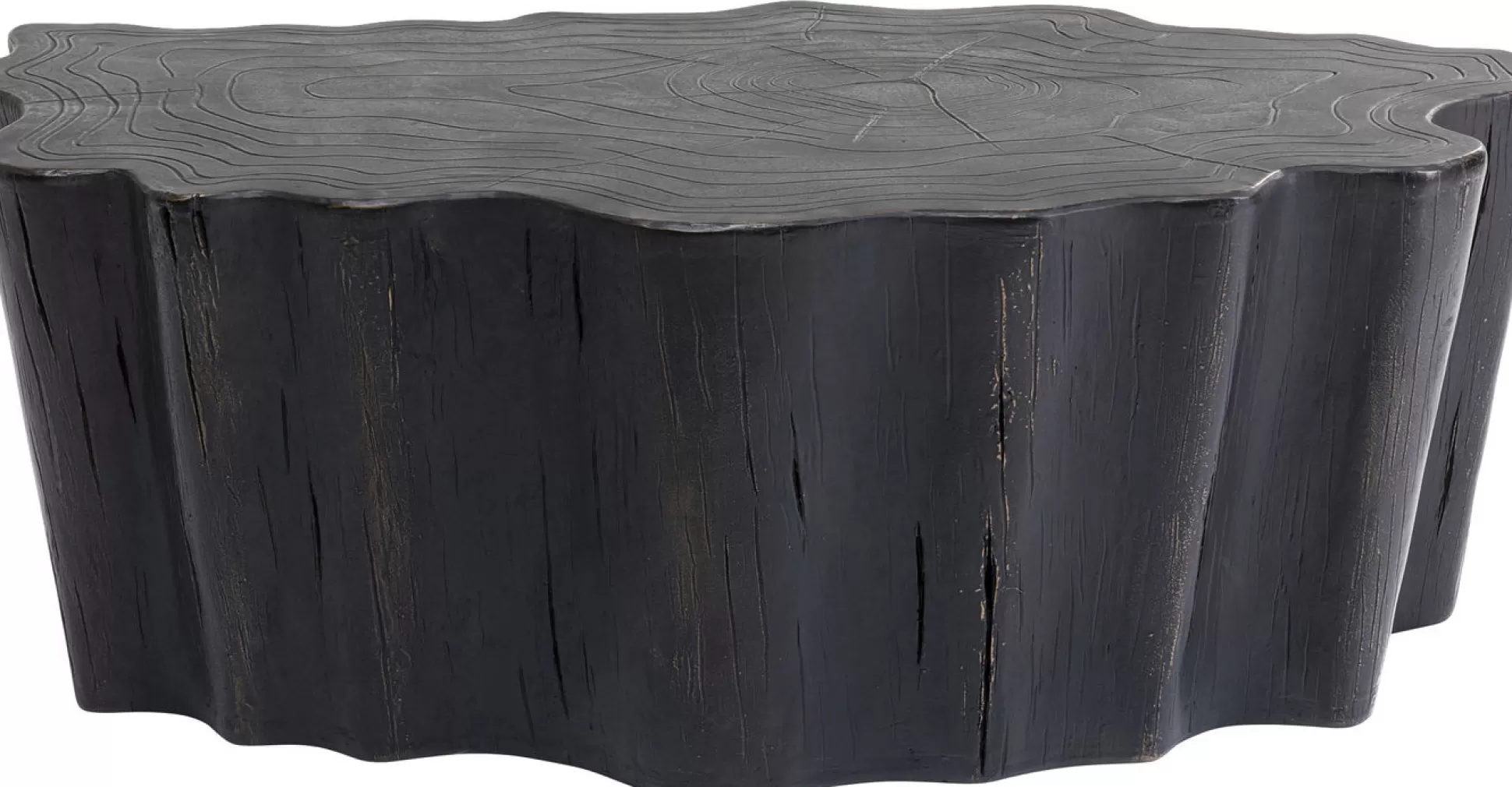 Online Salontafel Tree Stump Zwart 119X68Cm Salontafels