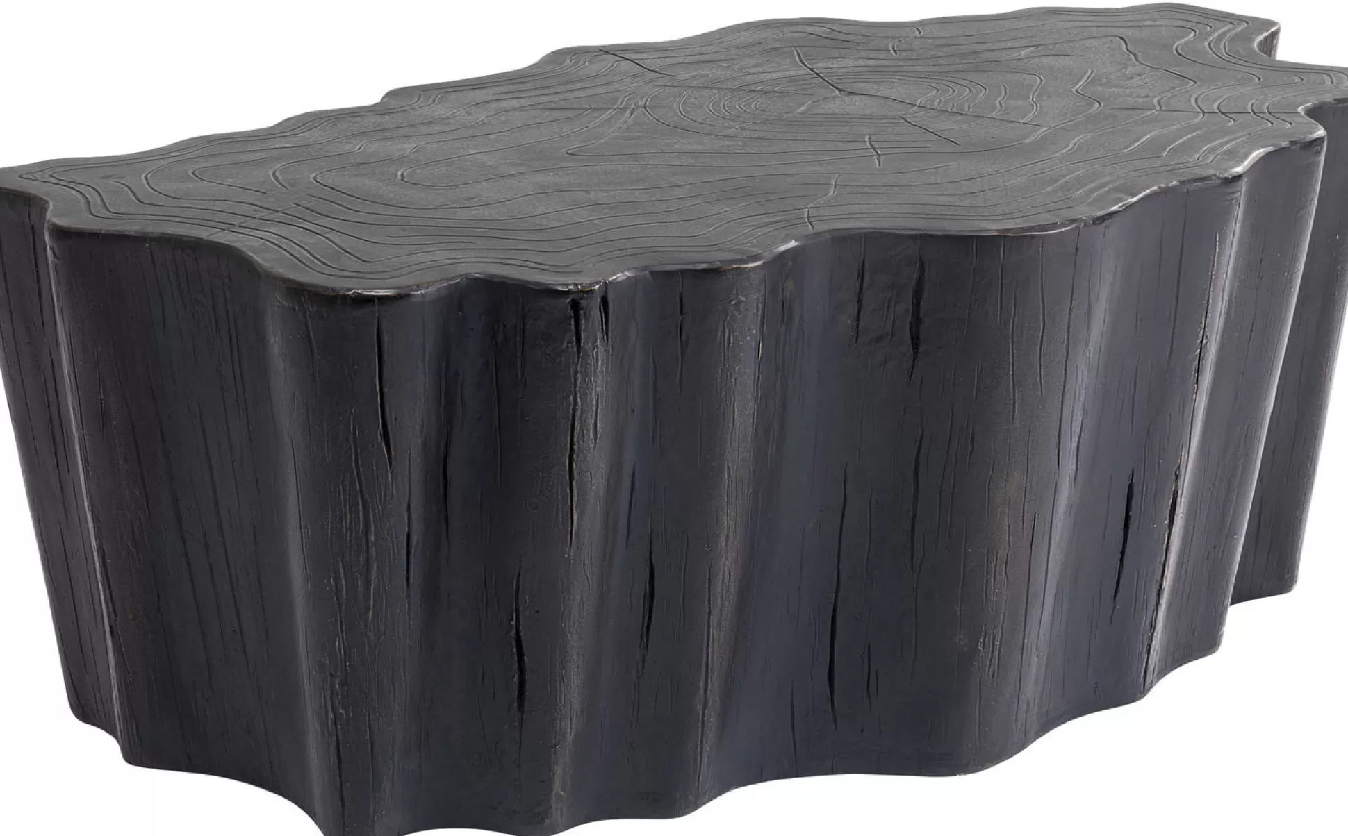 Online Salontafel Tree Stump Zwart 119X68Cm Salontafels