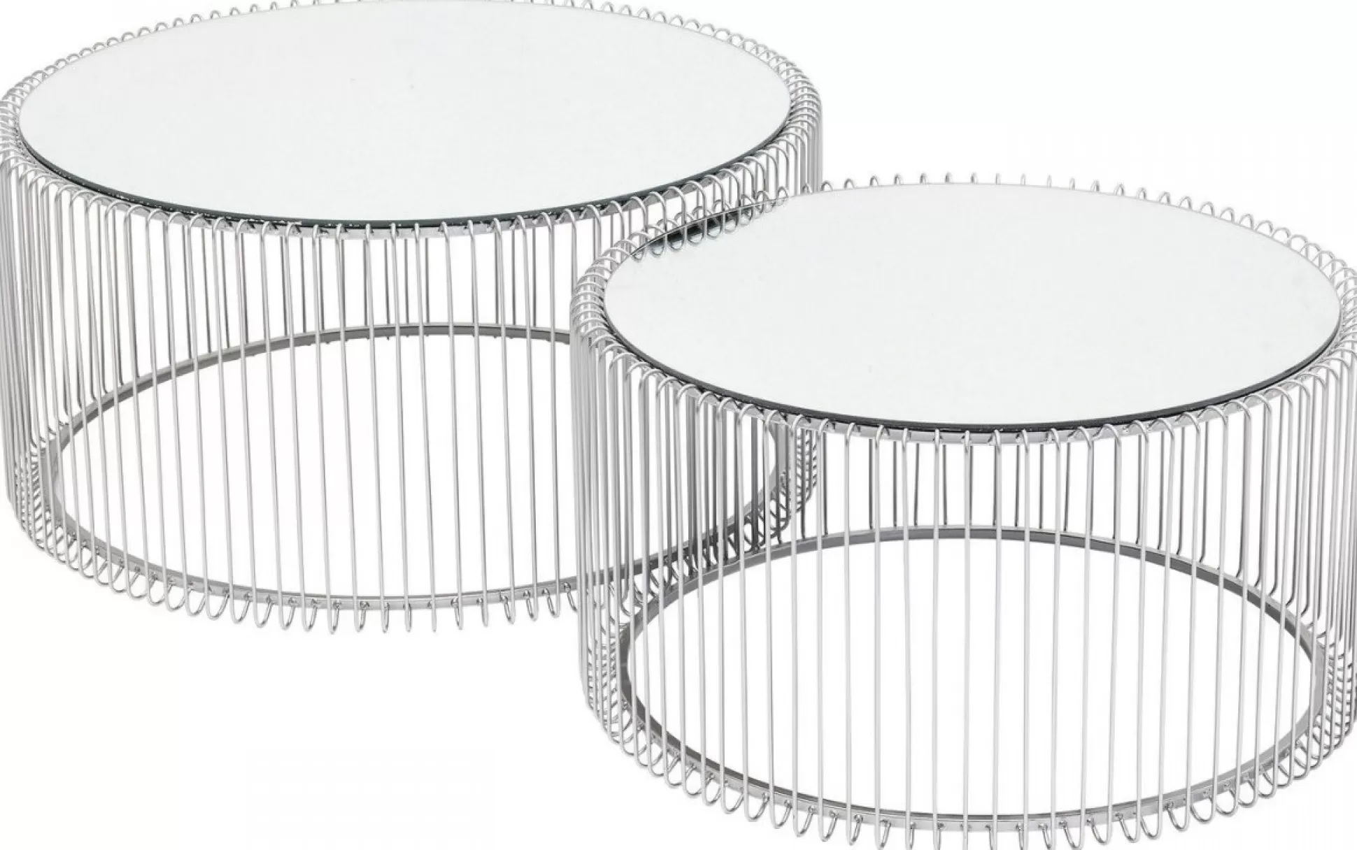 Discount Salontafel Wire Zilver (2-Delig) Salontafels