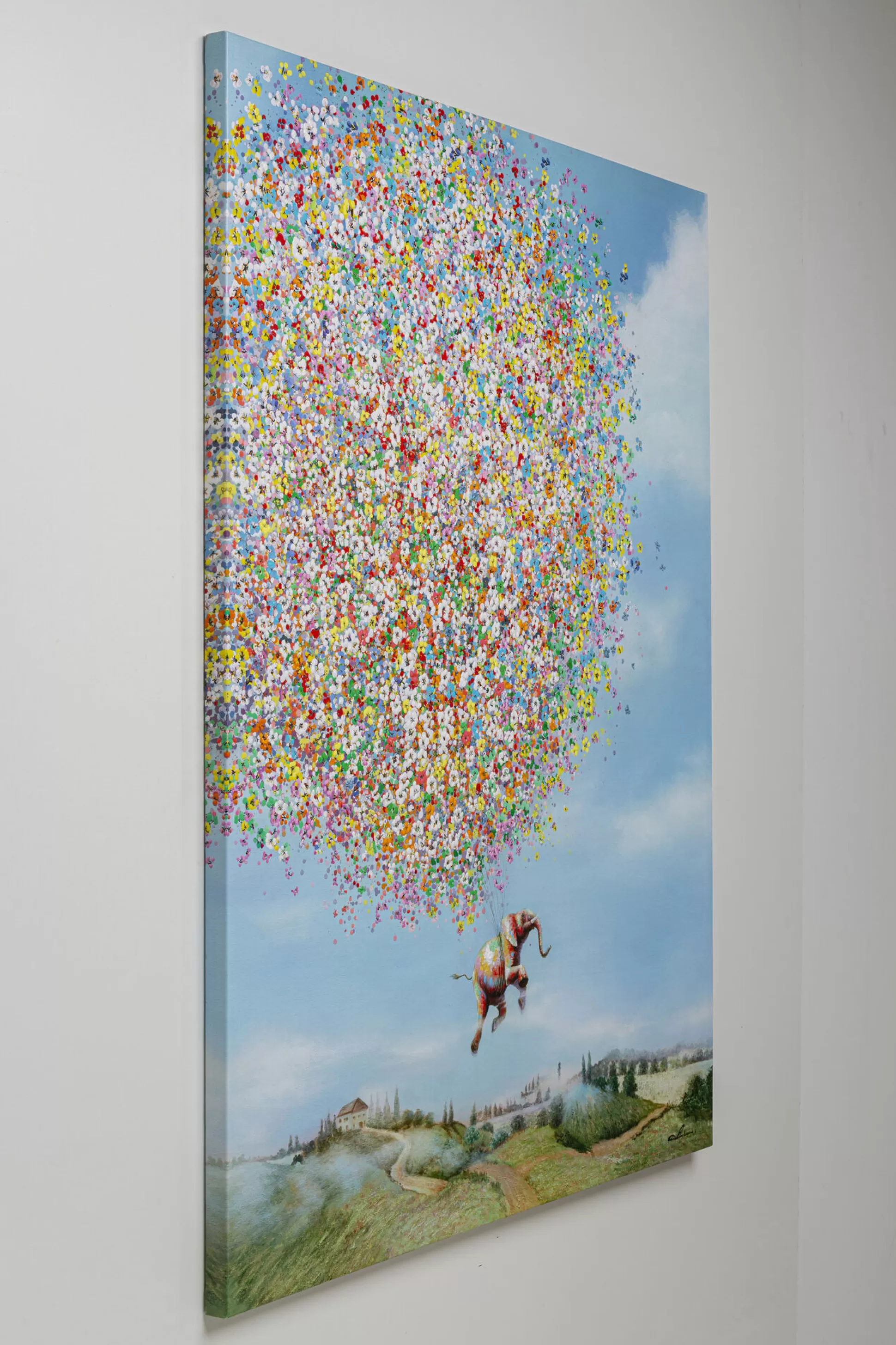 Flash Sale Schilderij Flying Elephant In Day 80X100Cm Schilderijen