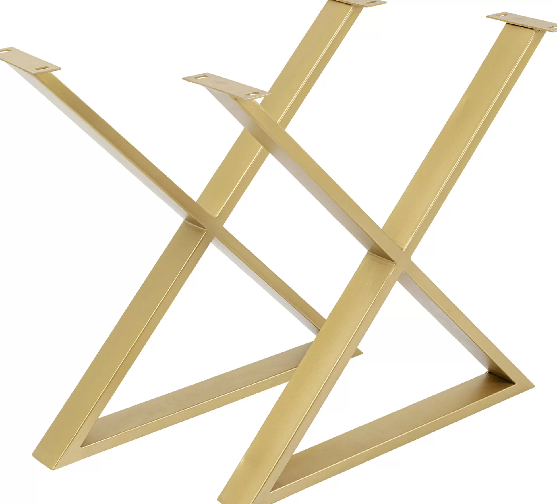 Outlet Tafel Onderstel Tavola Cross Brass (Set Van 2) Eettafels