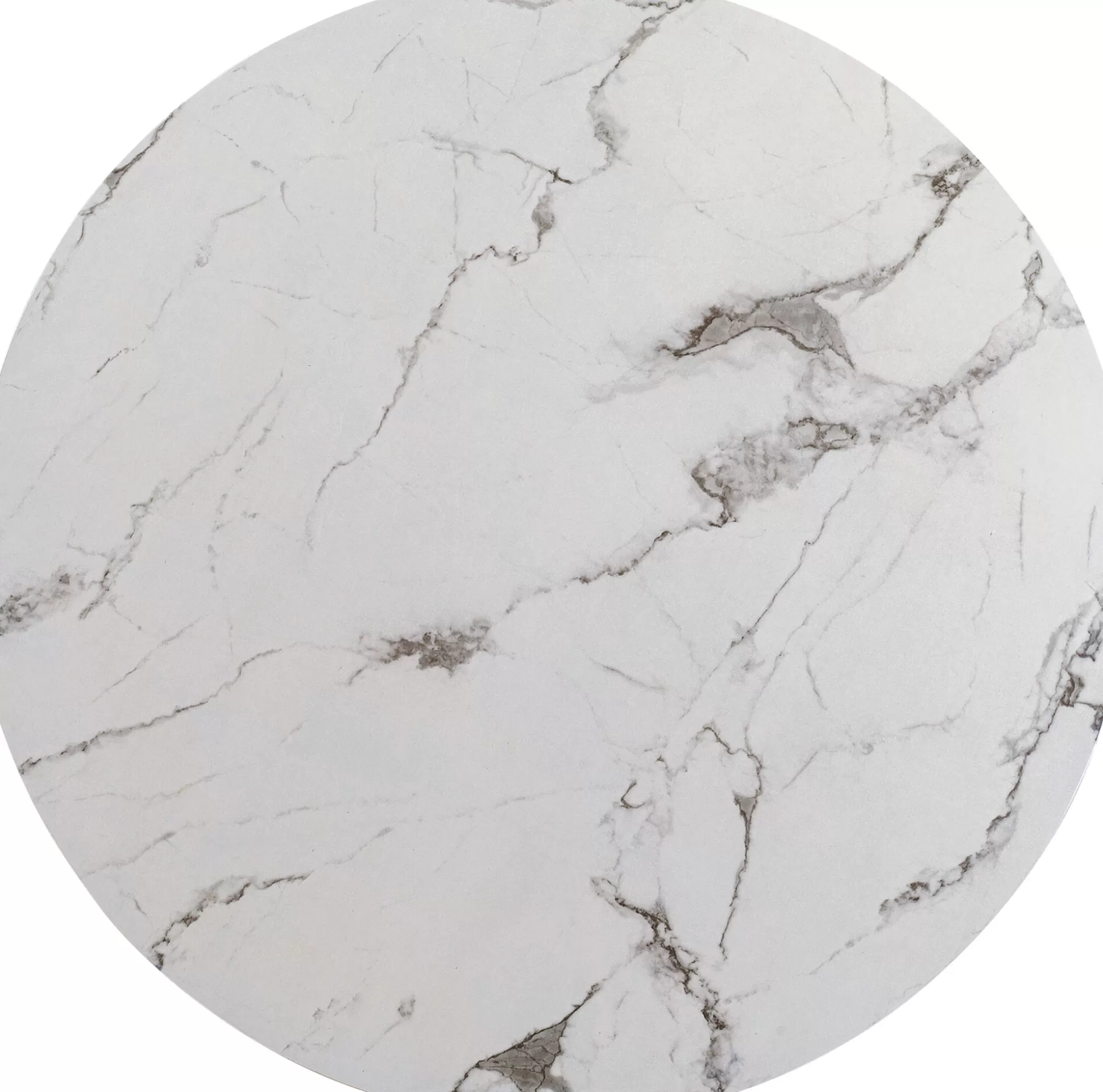 Hot Tafelblad Schickeria Marble Print White O110Cm Eettafels