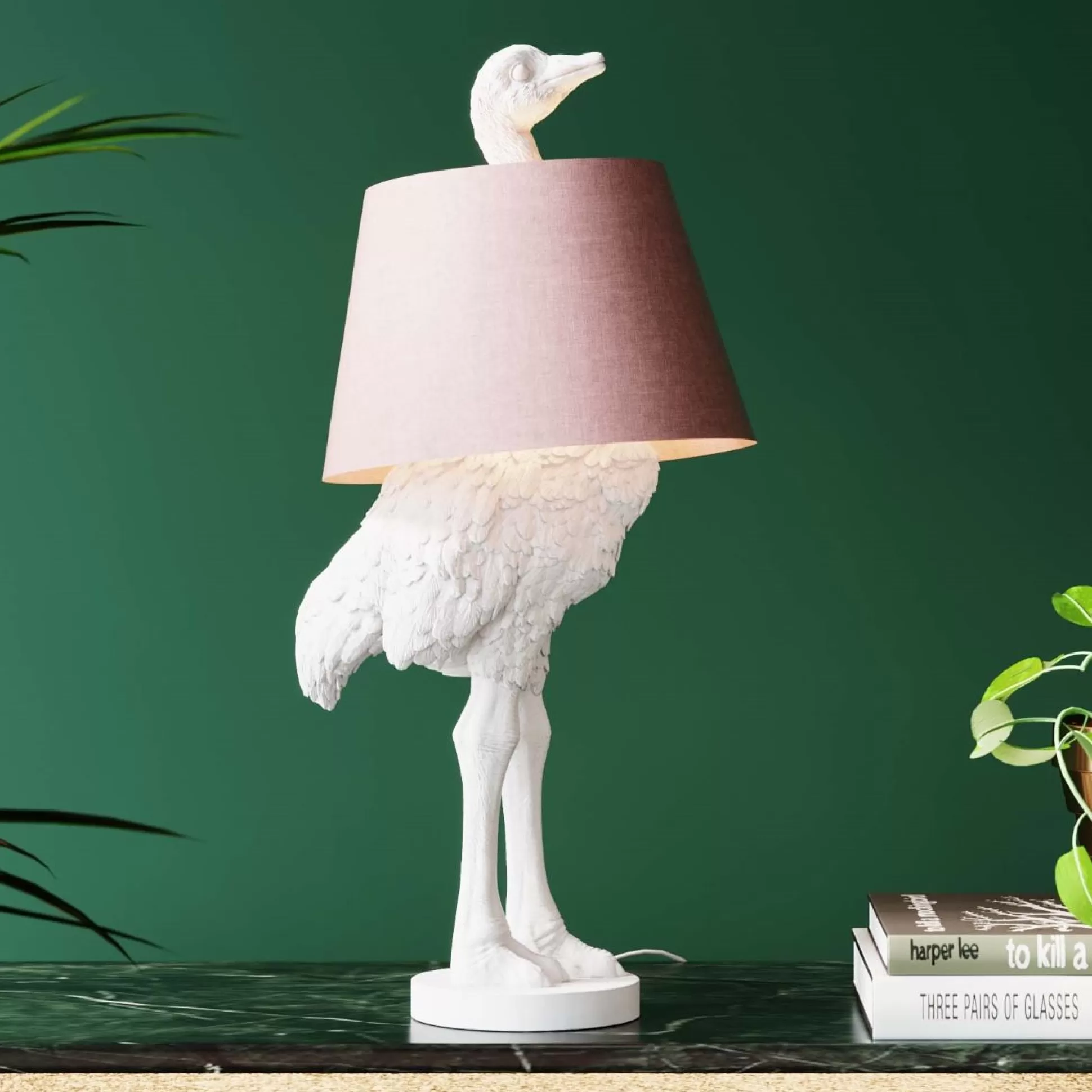 New Tafellamp Animal Ostrich White 66Cm Tafellampen