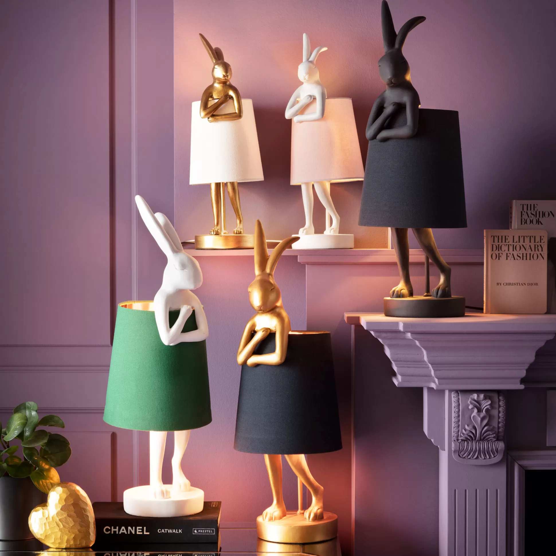 Flash Sale Tafellamp Animal Rabbit Gold/Black 68Cm Tafellampen