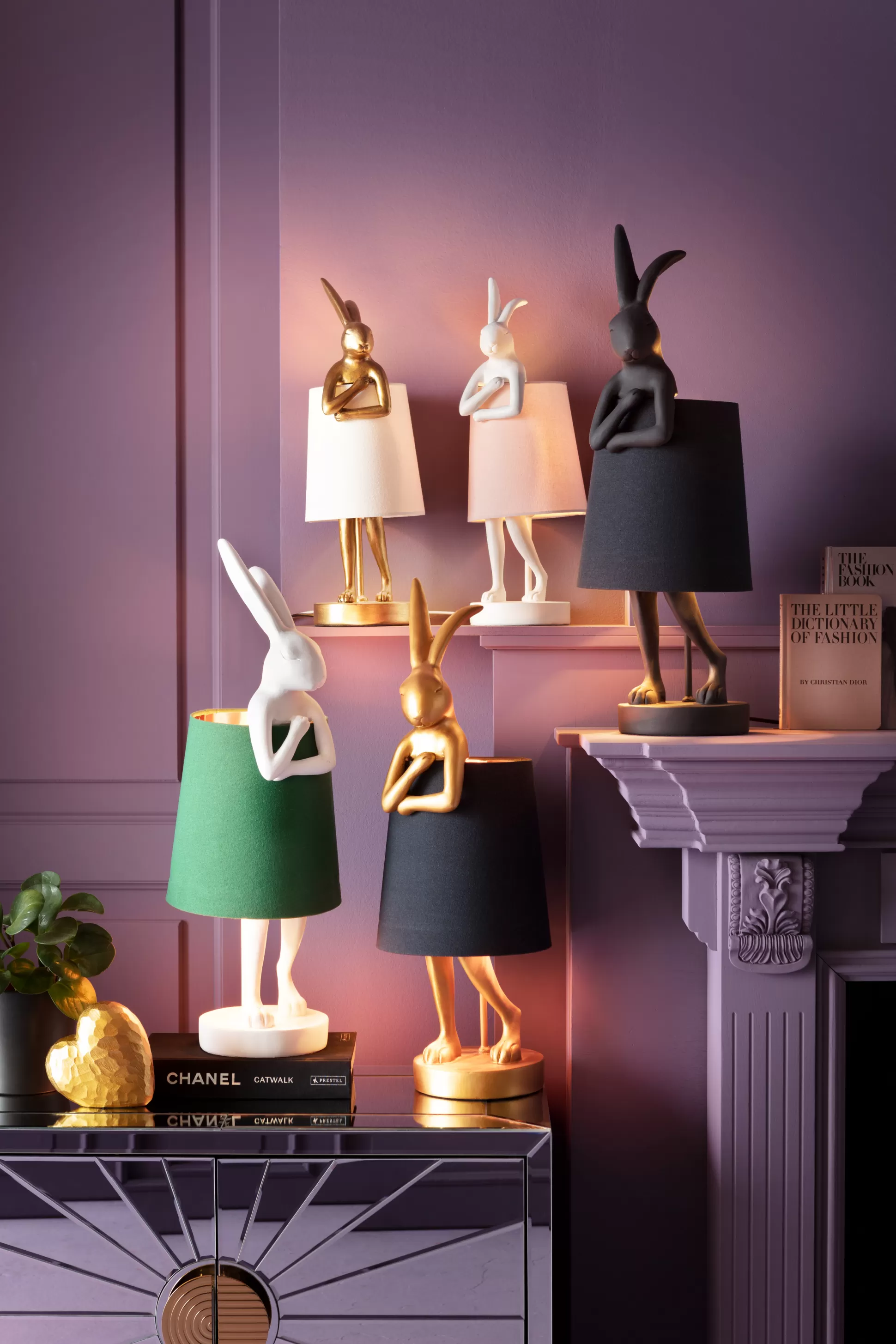 Online Tafellamp Animal Rabbit Matt Black 68Cm Tafellampen