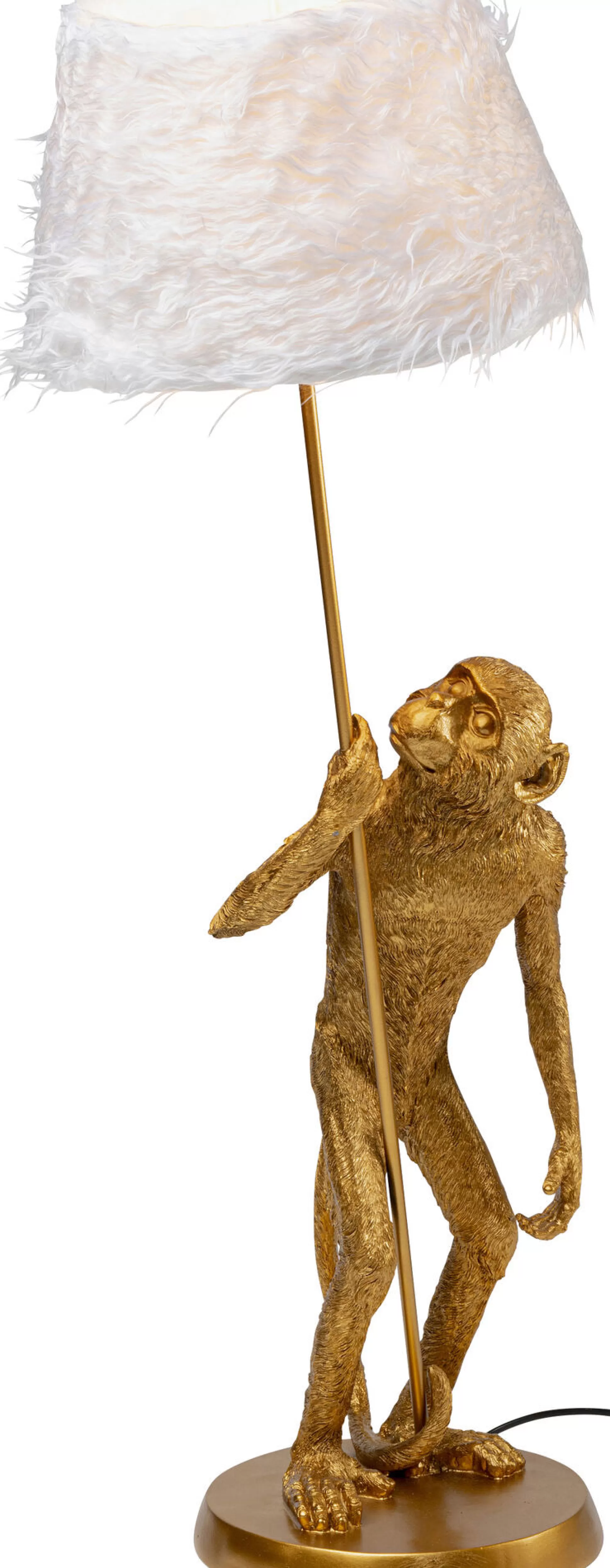 Hot Tafellamp Animal Standing Monkey Gold 51Cm Tafellampen