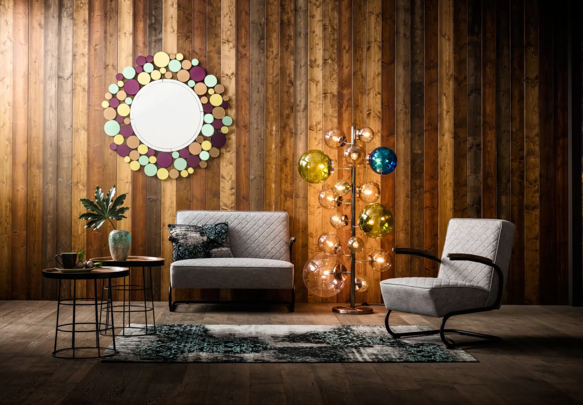 Clearance Vloerlamp Balloon Colore 15 Led Vloerlampen