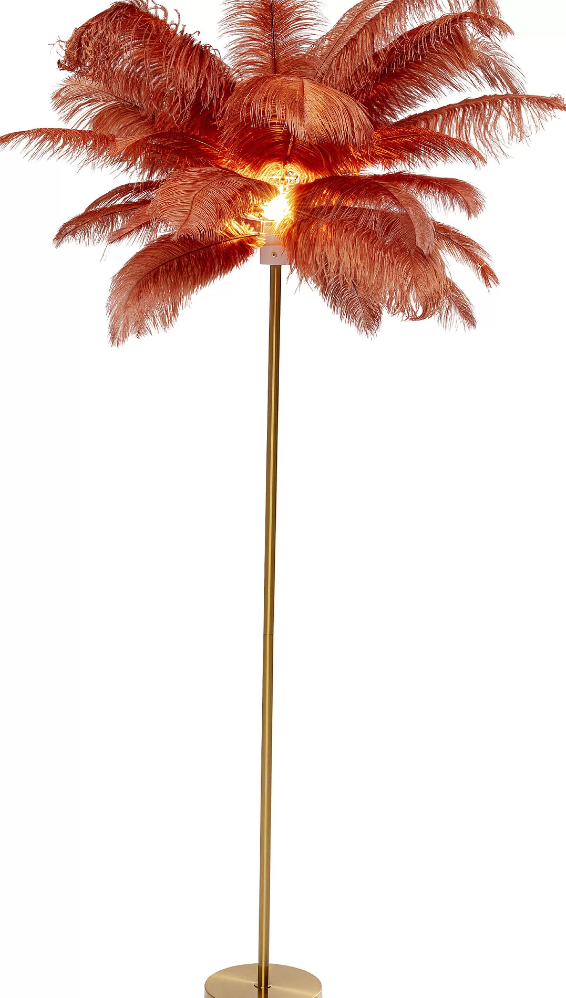 Store Vloerlamp Feather Palm Brown 165Cm Vloerlampen