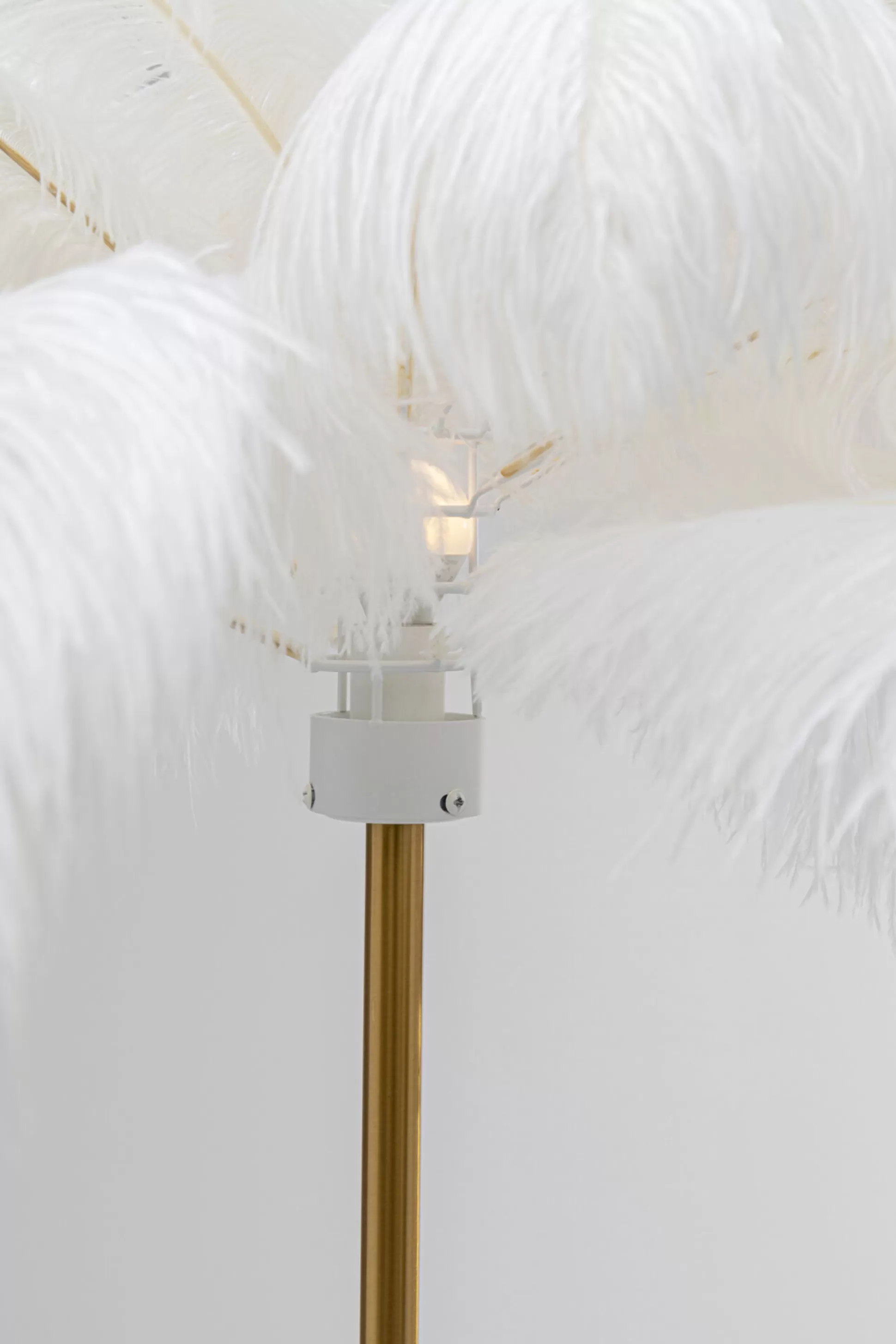 Best Vloerlamp Feather Palm White 165Cm Vloerlampen