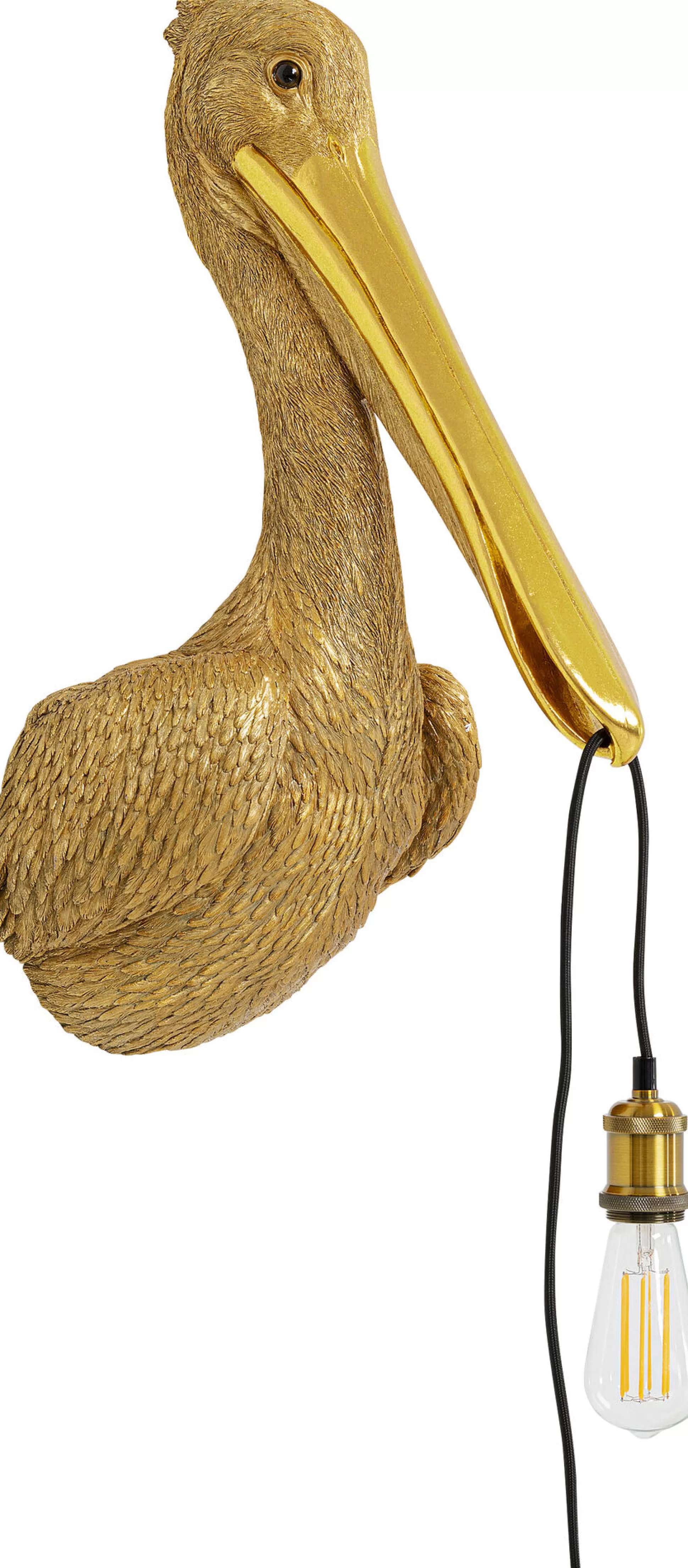 Outlet Wandlamp Animal Spoonbill Gold 29X62Cm Wandlampen