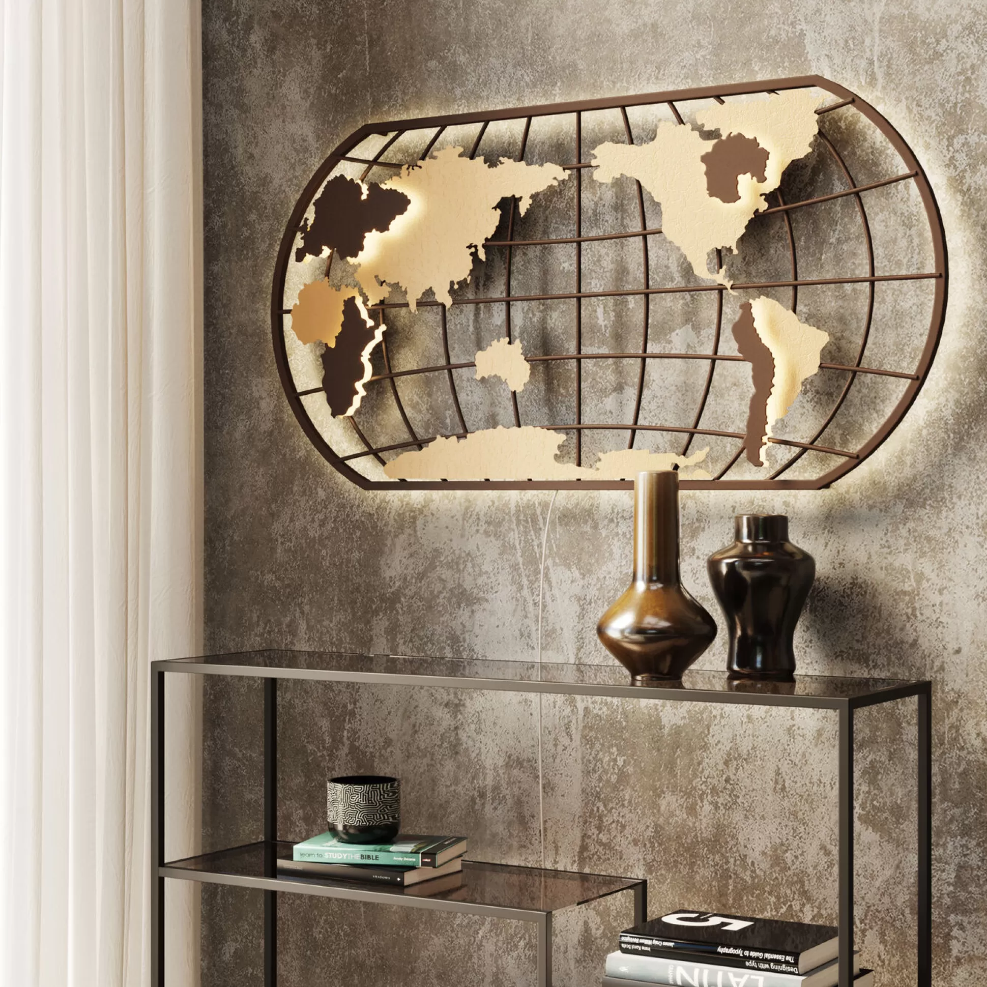 New Wandlamp Earth Grid Wandlampen