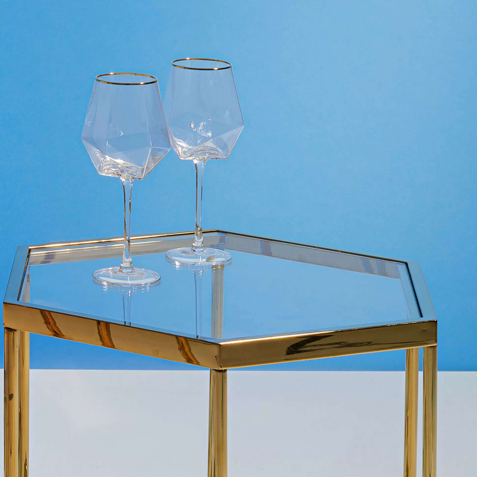 Sale Wijnglas Diamond Gouden Rand Wijnglazen